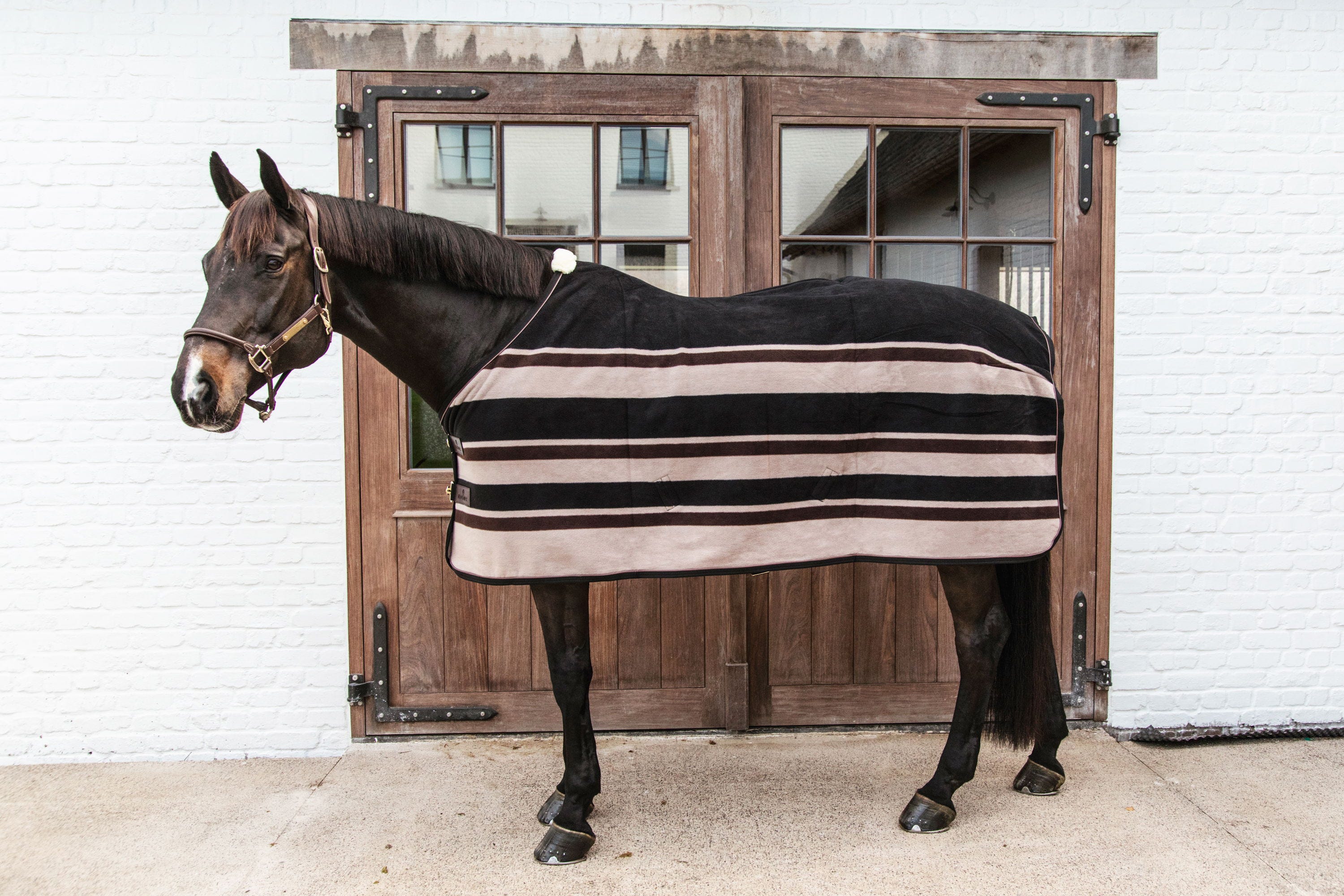 Abschwitzdecke Fleece 'heavy' Stripes - KENTUCKY HORSEWEAR