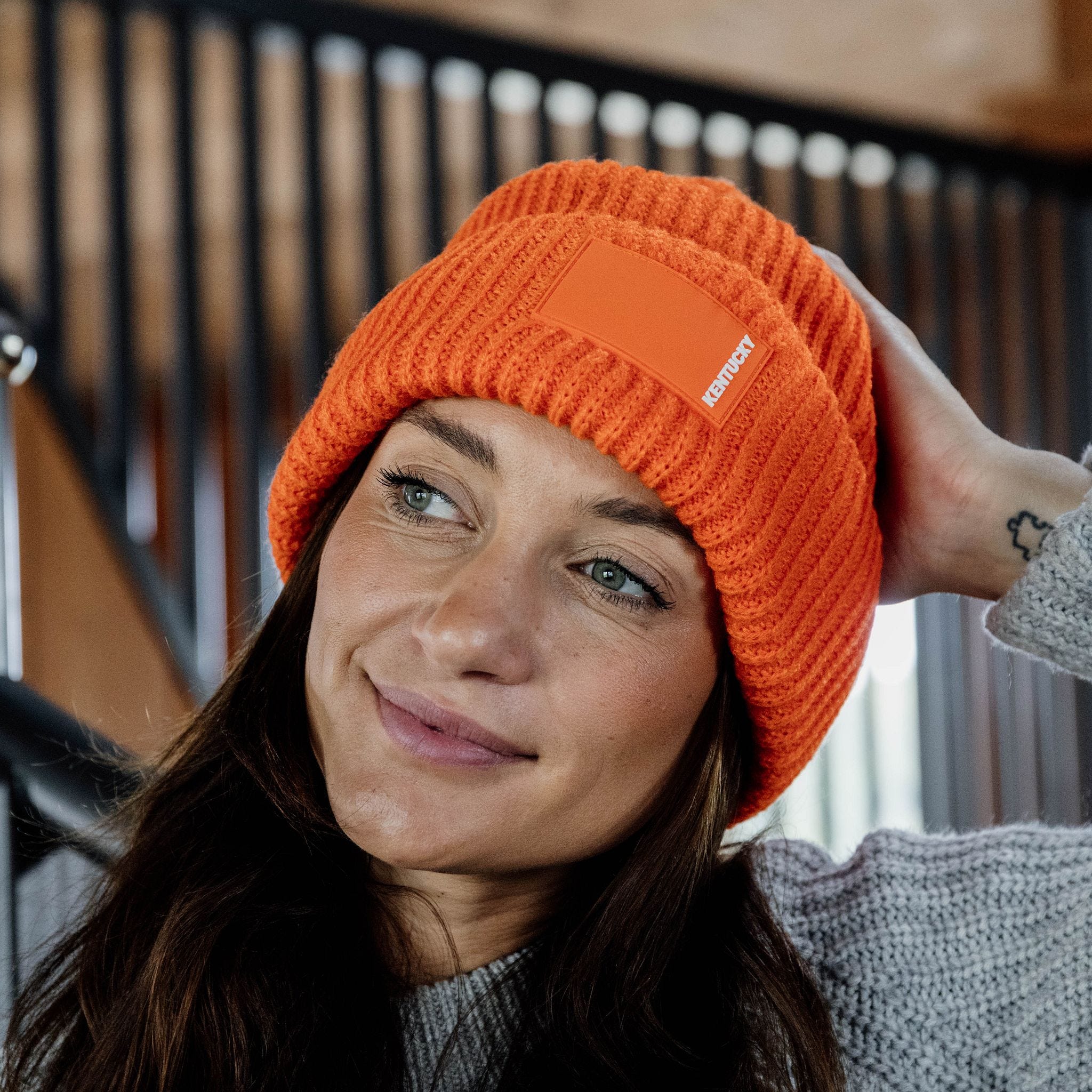 Beanie Rubber Logo - KENTUCKY HORSEWEAR