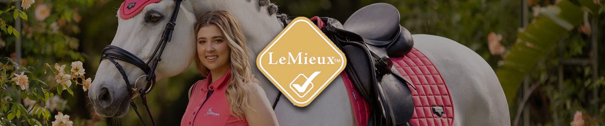 LeMieux Logo, Hersteller von Reitbekleidung und Reitsportausruestung